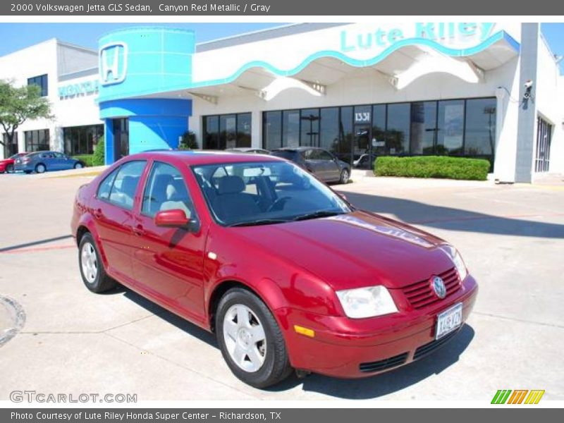 Canyon Red Metallic / Gray 2000 Volkswagen Jetta GLS Sedan