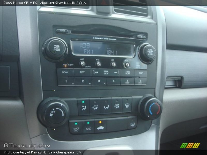 Alabaster Silver Metallic / Gray 2009 Honda CR-V EX