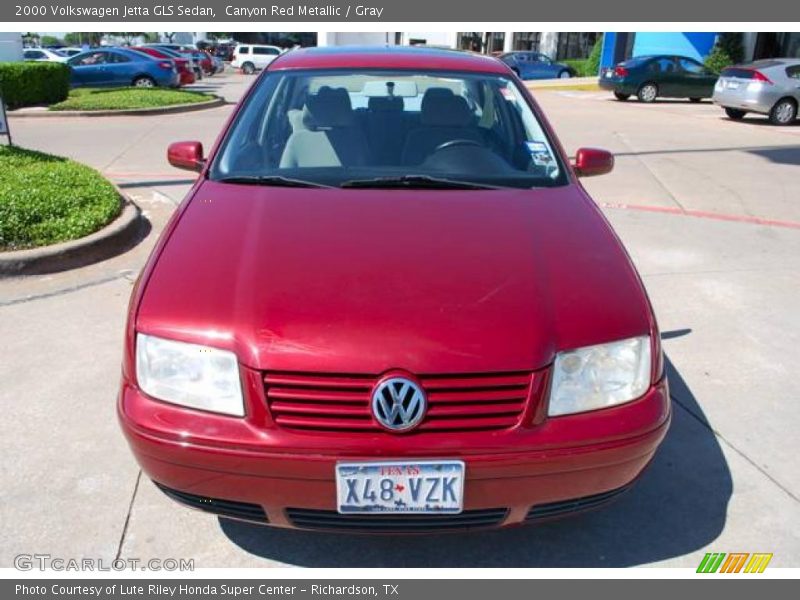 Canyon Red Metallic / Gray 2000 Volkswagen Jetta GLS Sedan