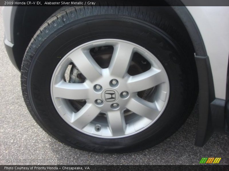 Alabaster Silver Metallic / Gray 2009 Honda CR-V EX