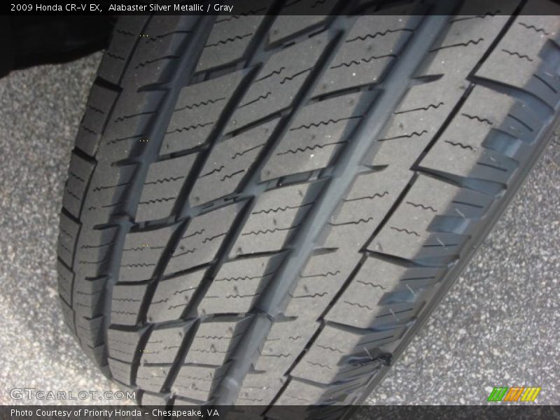 Alabaster Silver Metallic / Gray 2009 Honda CR-V EX