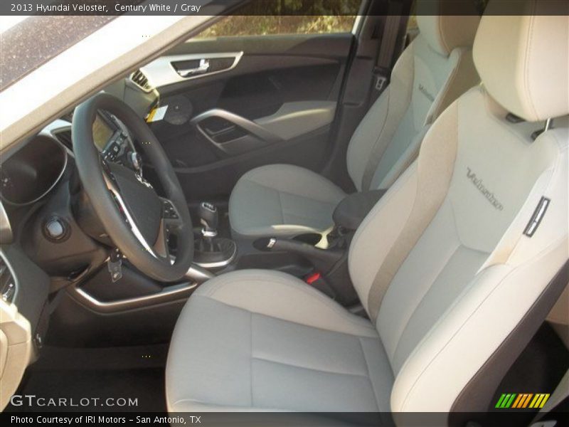 Century White / Gray 2013 Hyundai Veloster