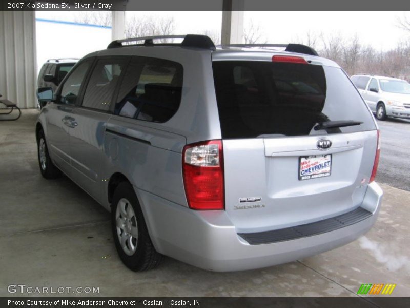 Silver / Gray 2007 Kia Sedona EX