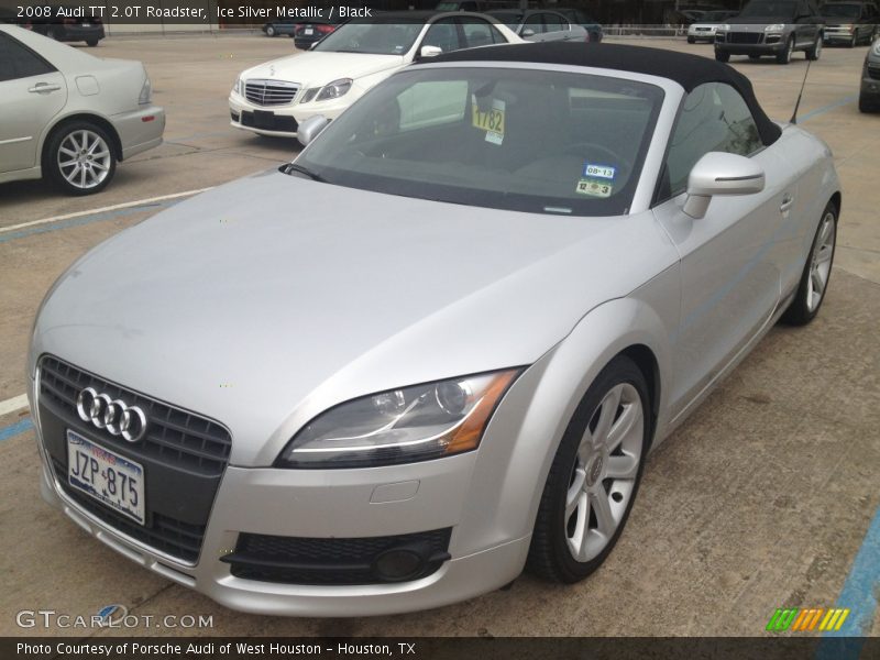 Ice Silver Metallic / Black 2008 Audi TT 2.0T Roadster