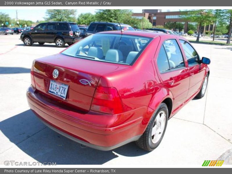 Canyon Red Metallic / Gray 2000 Volkswagen Jetta GLS Sedan
