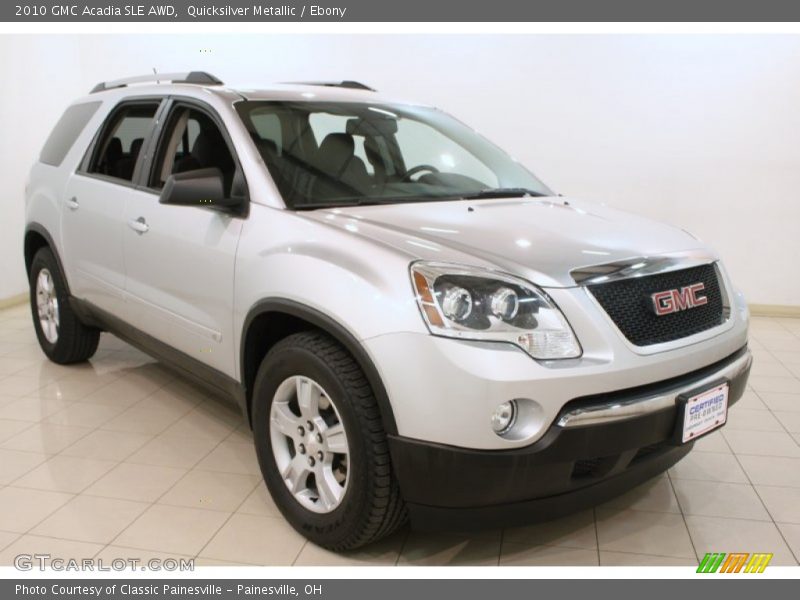 Quicksilver Metallic / Ebony 2010 GMC Acadia SLE AWD