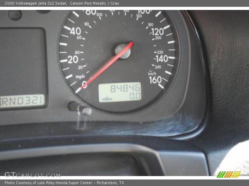Canyon Red Metallic / Gray 2000 Volkswagen Jetta GLS Sedan