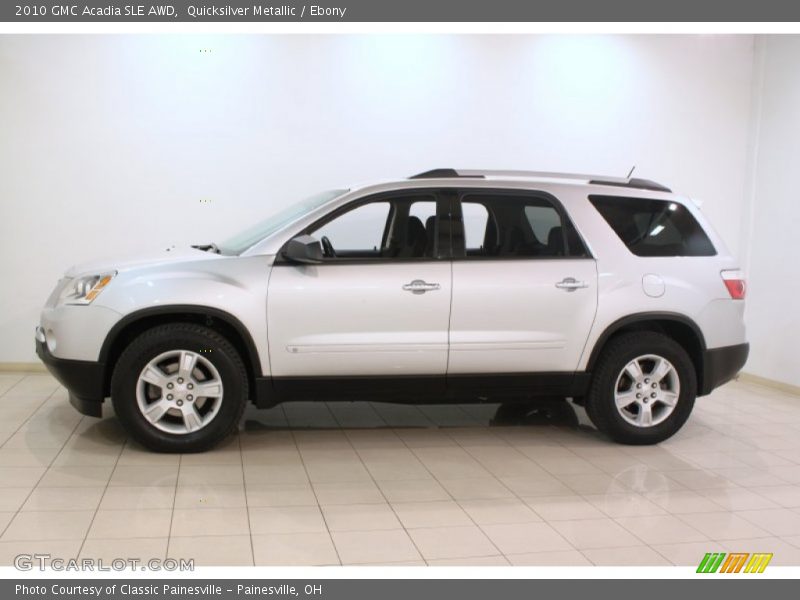 Quicksilver Metallic / Ebony 2010 GMC Acadia SLE AWD