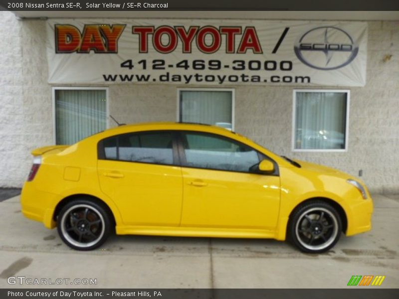 Solar Yellow / SE-R Charcoal 2008 Nissan Sentra SE-R