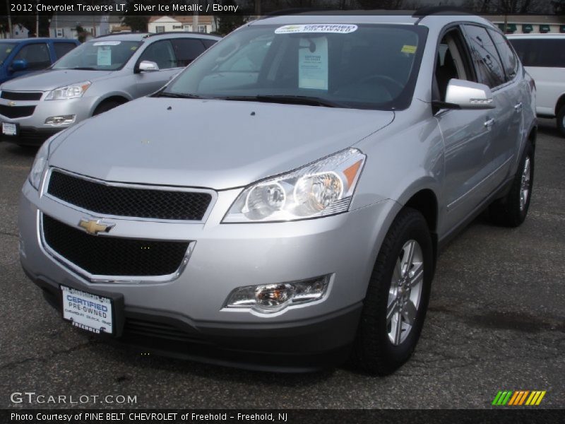 Silver Ice Metallic / Ebony 2012 Chevrolet Traverse LT