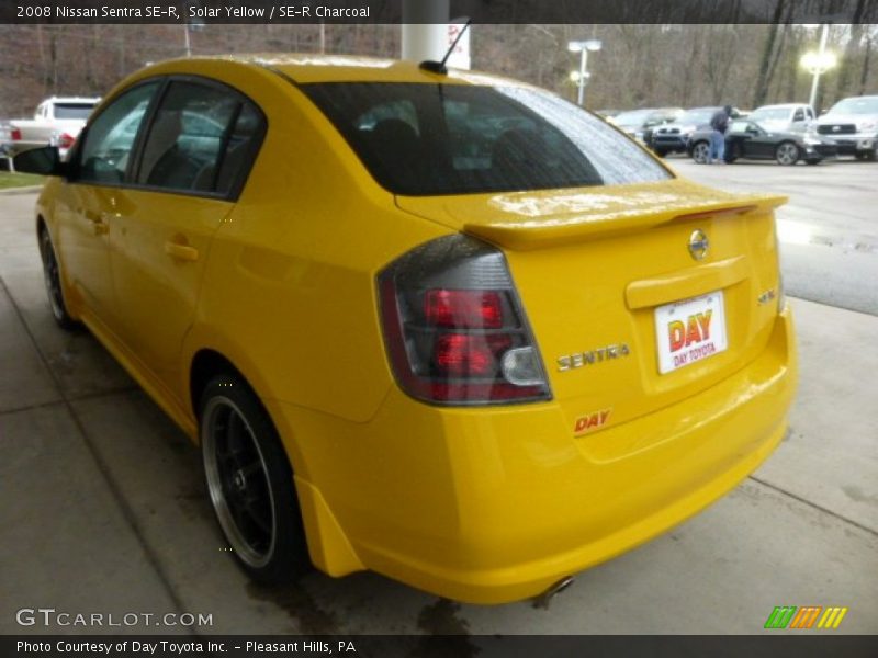 Solar Yellow / SE-R Charcoal 2008 Nissan Sentra SE-R