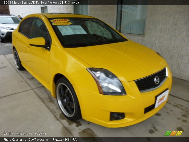 Solar Yellow / SE-R Charcoal 2008 Nissan Sentra SE-R