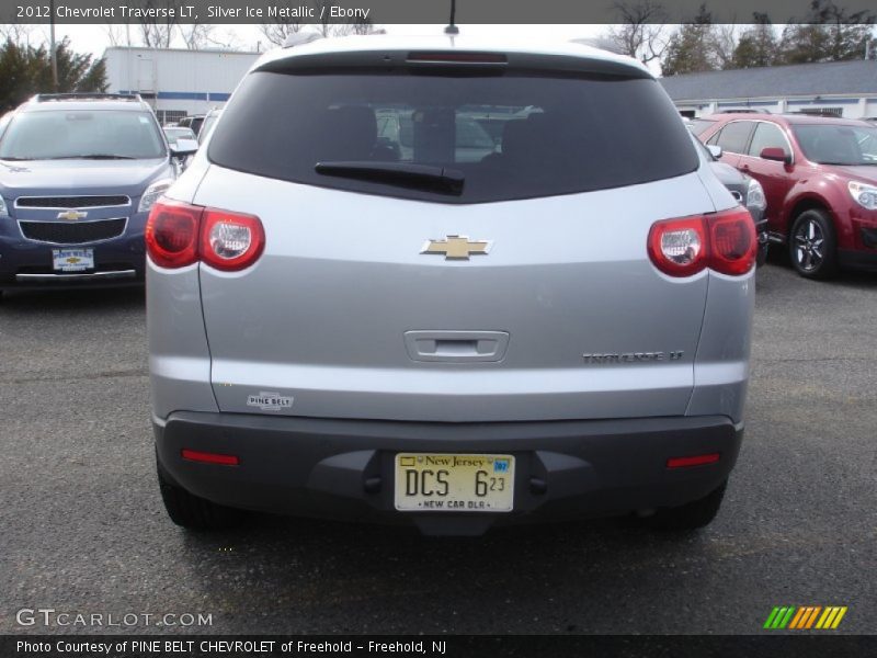 Silver Ice Metallic / Ebony 2012 Chevrolet Traverse LT