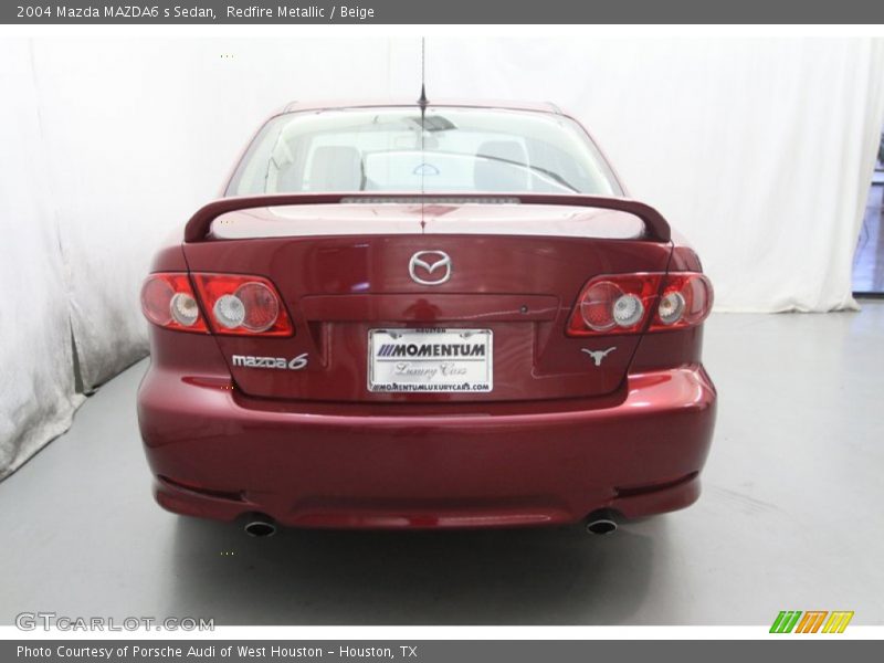 Redfire Metallic / Beige 2004 Mazda MAZDA6 s Sedan
