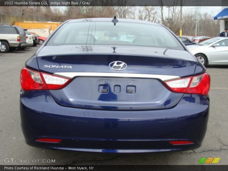 Indigo Night Blue / Gray 2012 Hyundai Sonata GLS