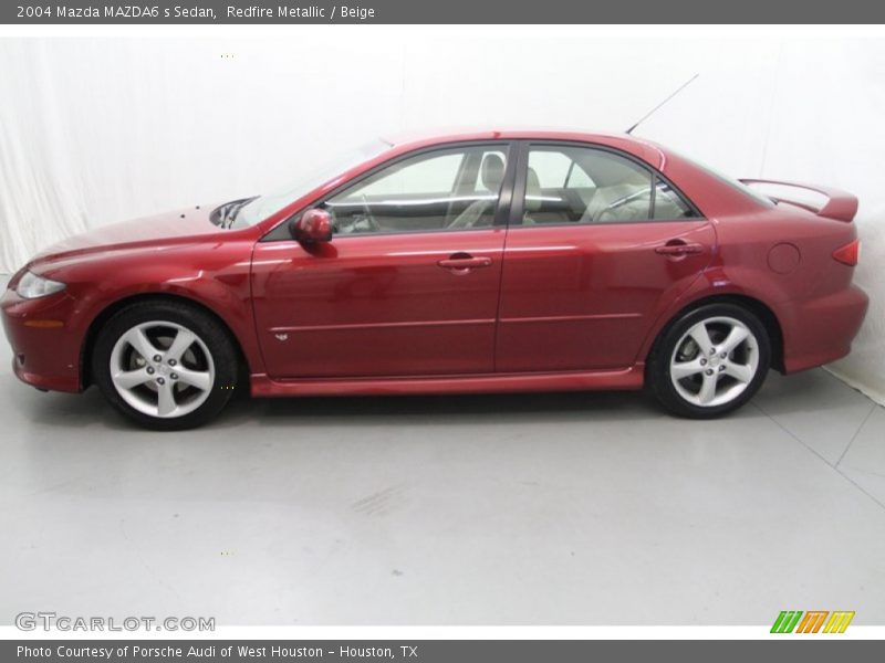 Redfire Metallic / Beige 2004 Mazda MAZDA6 s Sedan