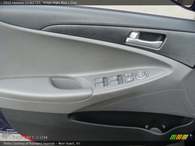 Indigo Night Blue / Gray 2012 Hyundai Sonata GLS