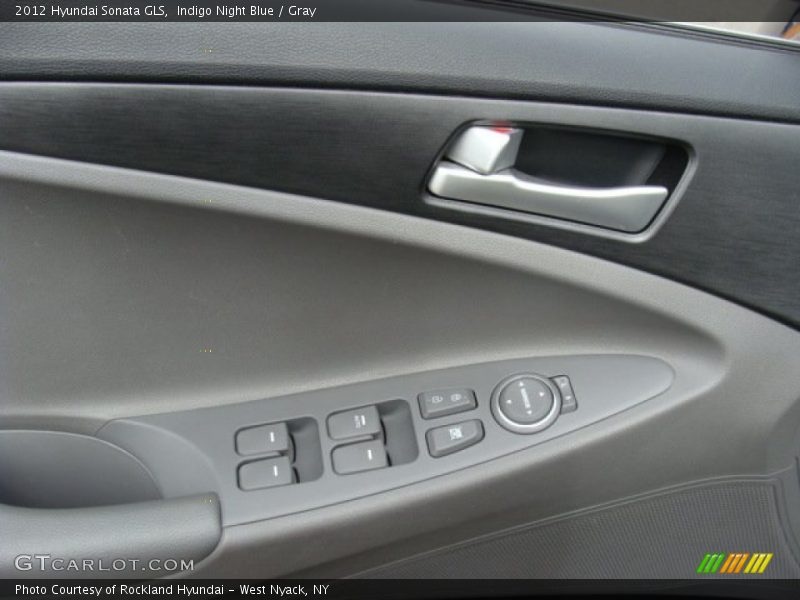 Indigo Night Blue / Gray 2012 Hyundai Sonata GLS