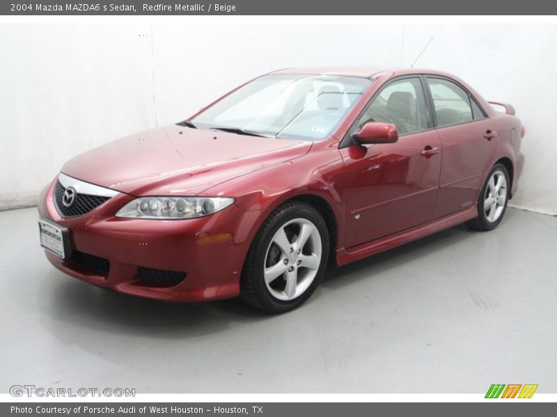 Redfire Metallic / Beige 2004 Mazda MAZDA6 s Sedan