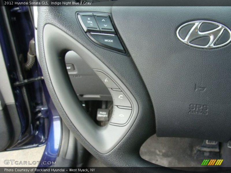Indigo Night Blue / Gray 2012 Hyundai Sonata GLS