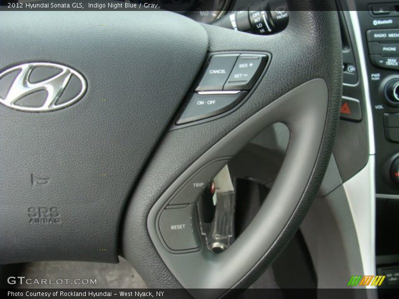 Indigo Night Blue / Gray 2012 Hyundai Sonata GLS