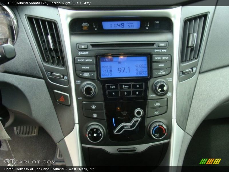 Indigo Night Blue / Gray 2012 Hyundai Sonata GLS