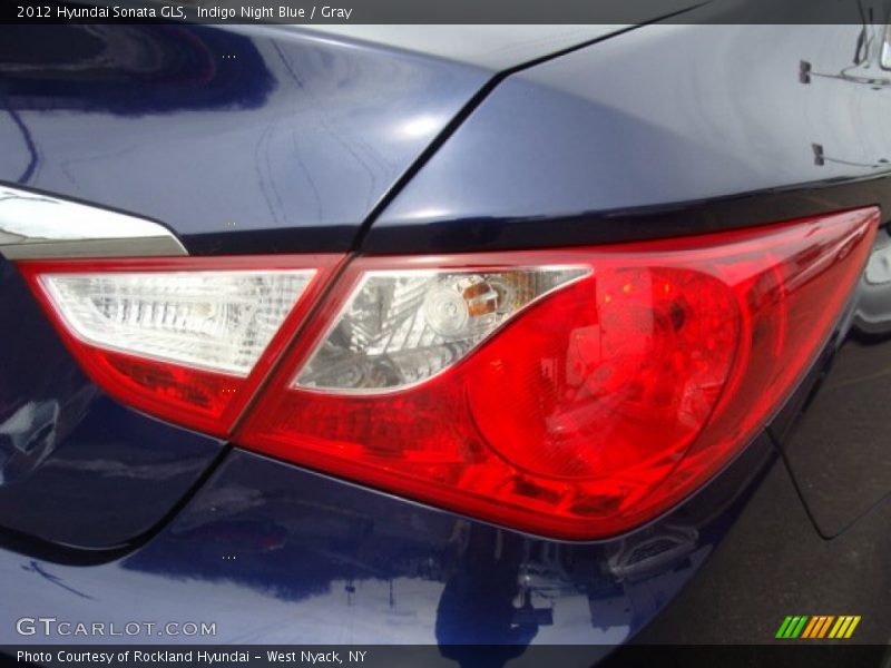 Indigo Night Blue / Gray 2012 Hyundai Sonata GLS