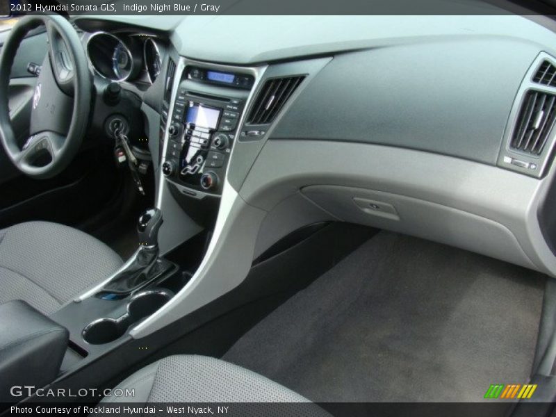 Indigo Night Blue / Gray 2012 Hyundai Sonata GLS