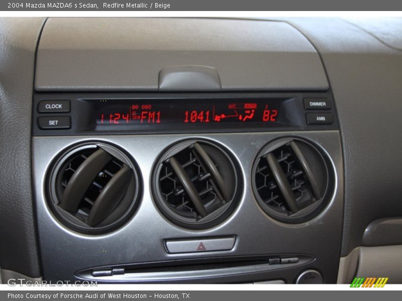 Redfire Metallic / Beige 2004 Mazda MAZDA6 s Sedan