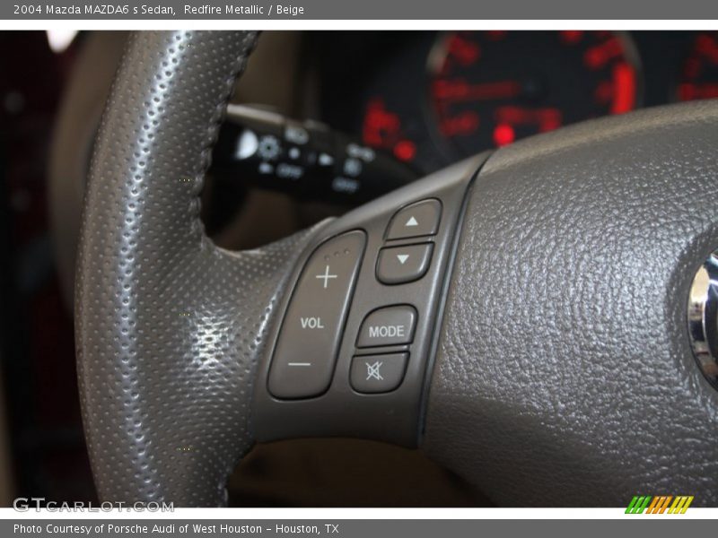 Redfire Metallic / Beige 2004 Mazda MAZDA6 s Sedan