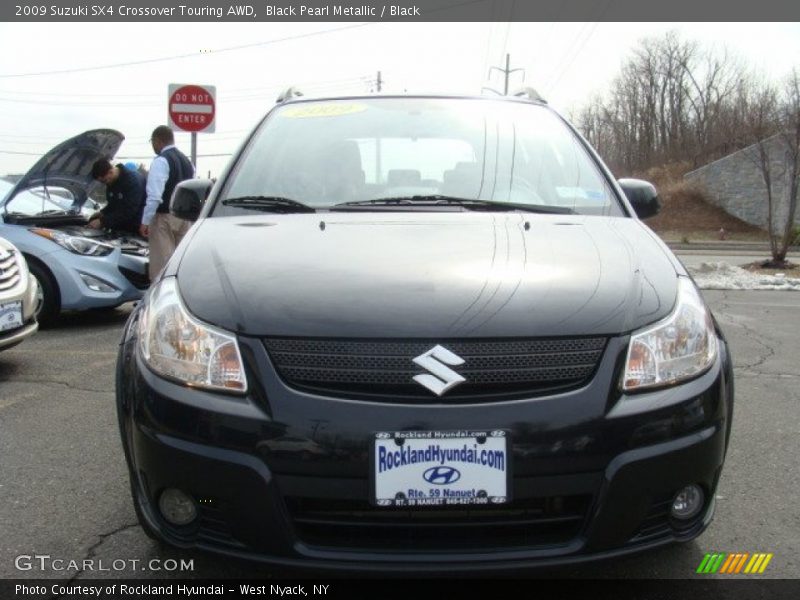 Black Pearl Metallic / Black 2009 Suzuki SX4 Crossover Touring AWD