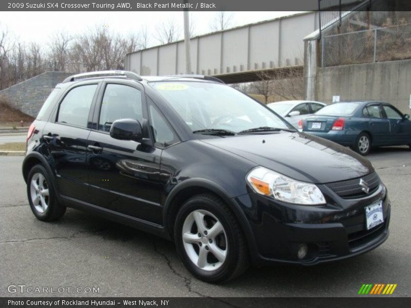 Black Pearl Metallic / Black 2009 Suzuki SX4 Crossover Touring AWD