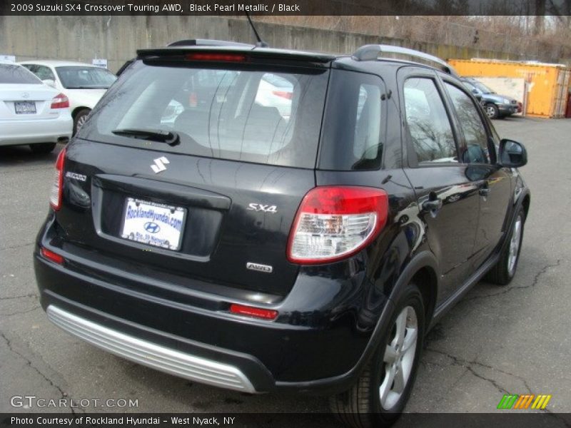 Black Pearl Metallic / Black 2009 Suzuki SX4 Crossover Touring AWD