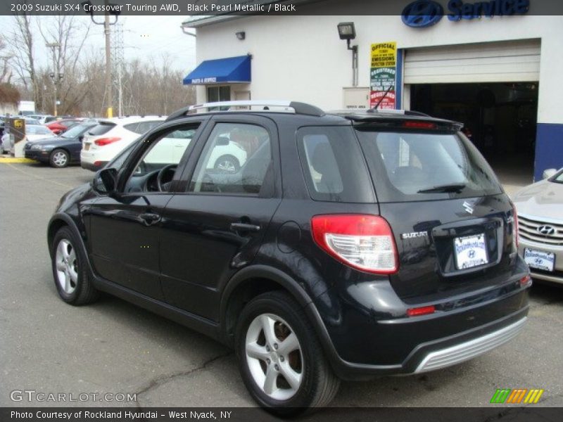 Black Pearl Metallic / Black 2009 Suzuki SX4 Crossover Touring AWD