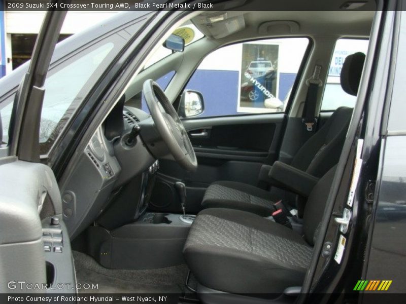 Black Pearl Metallic / Black 2009 Suzuki SX4 Crossover Touring AWD