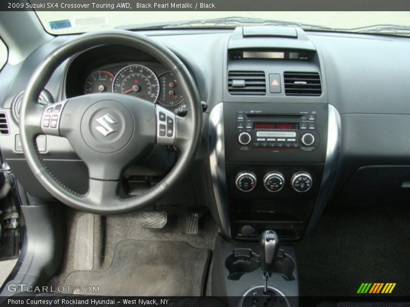 Black Pearl Metallic / Black 2009 Suzuki SX4 Crossover Touring AWD