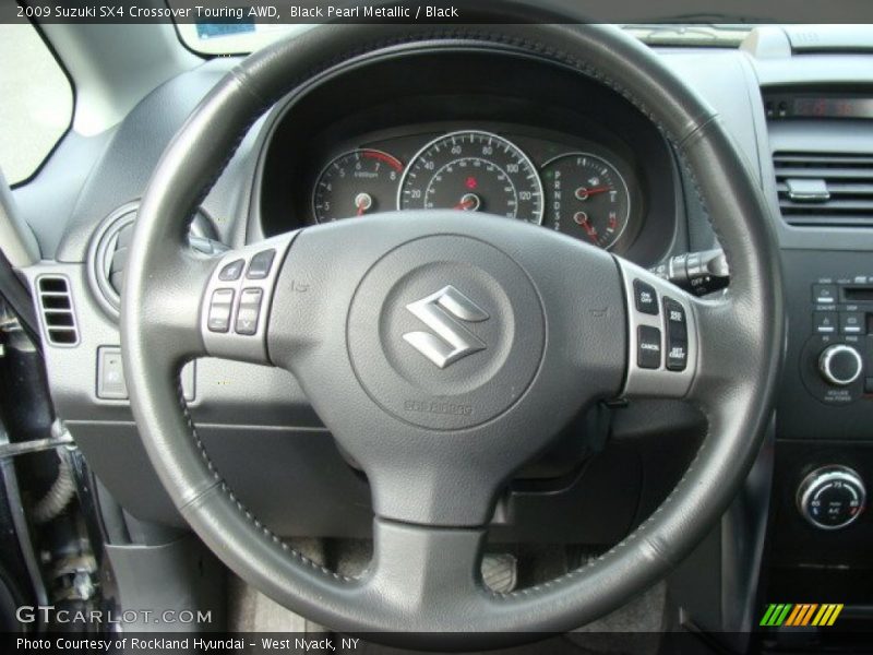 Black Pearl Metallic / Black 2009 Suzuki SX4 Crossover Touring AWD