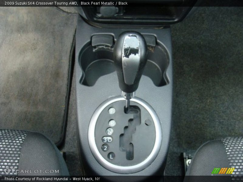 Black Pearl Metallic / Black 2009 Suzuki SX4 Crossover Touring AWD