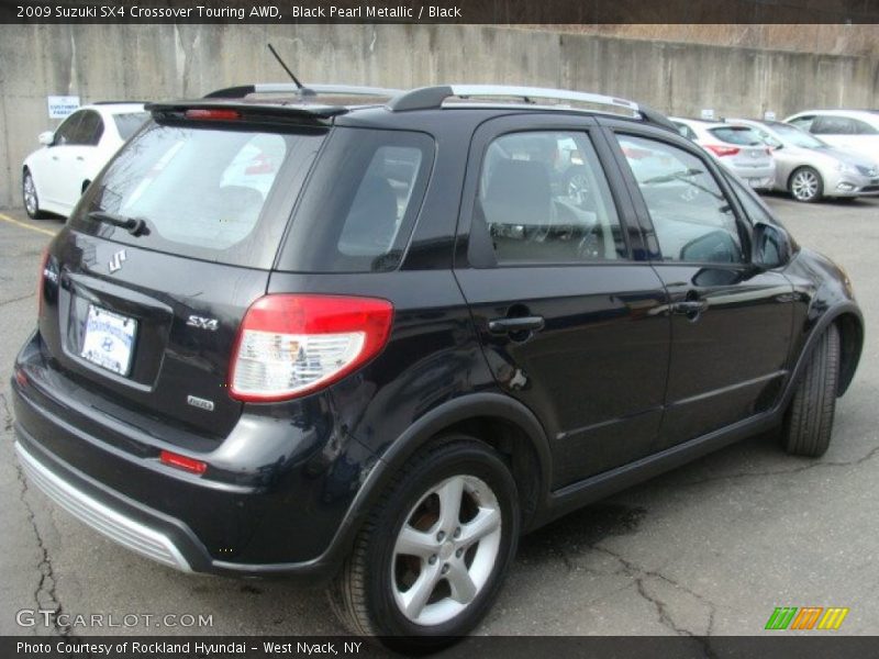 Black Pearl Metallic / Black 2009 Suzuki SX4 Crossover Touring AWD