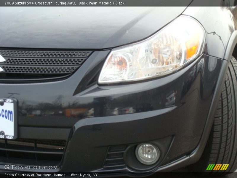Black Pearl Metallic / Black 2009 Suzuki SX4 Crossover Touring AWD