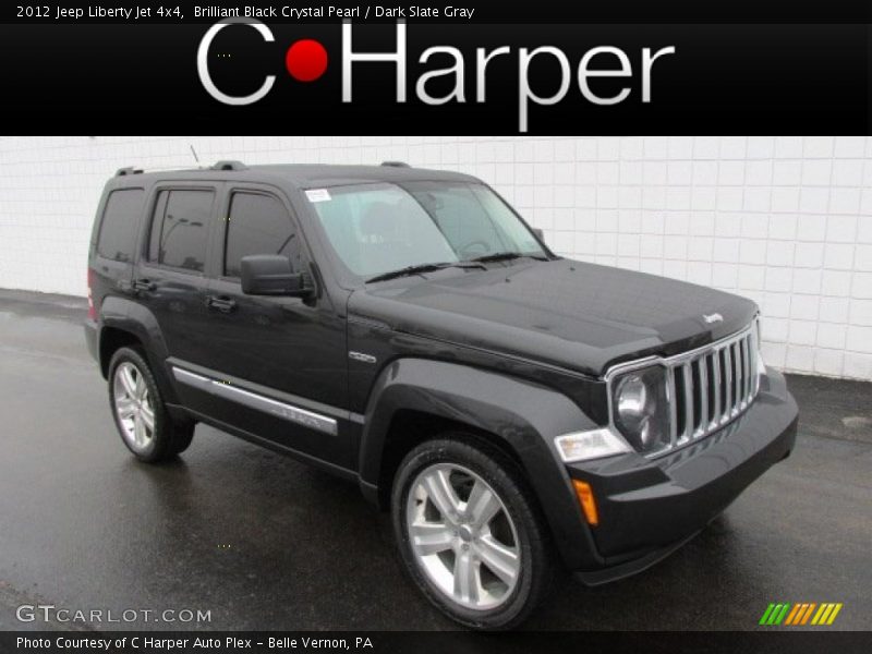 Brilliant Black Crystal Pearl / Dark Slate Gray 2012 Jeep Liberty Jet 4x4