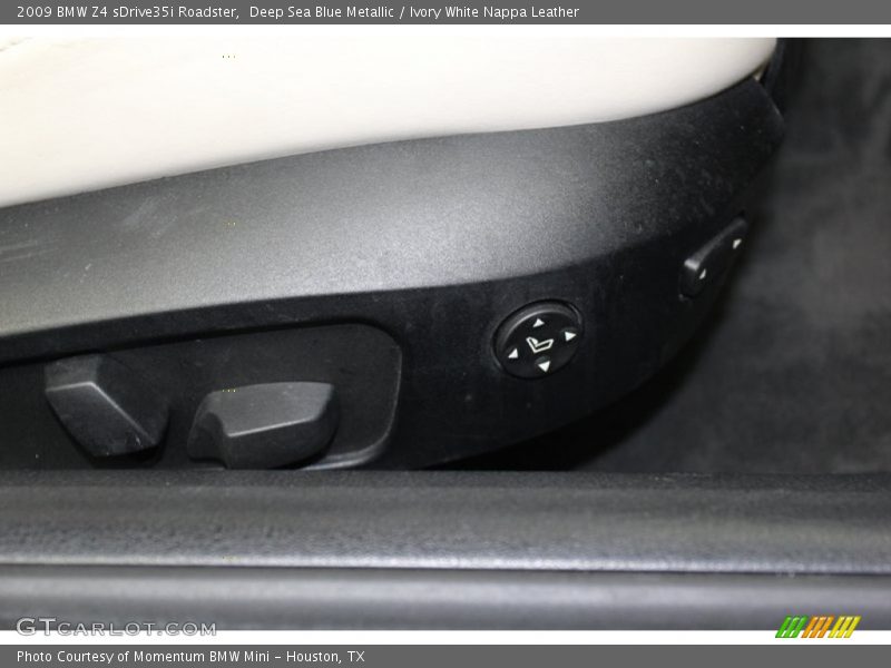 Deep Sea Blue Metallic / Ivory White Nappa Leather 2009 BMW Z4 sDrive35i Roadster