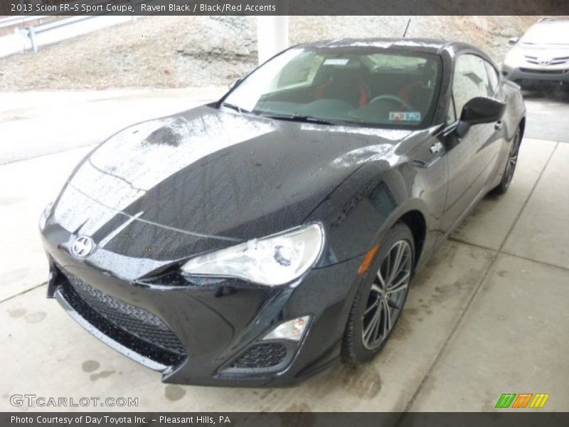 Raven Black / Black/Red Accents 2013 Scion FR-S Sport Coupe