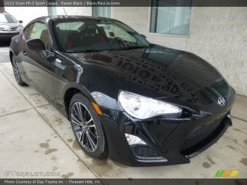 Raven Black / Black/Red Accents 2013 Scion FR-S Sport Coupe
