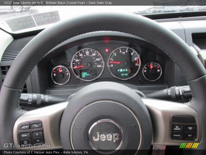 Brilliant Black Crystal Pearl / Dark Slate Gray 2012 Jeep Liberty Jet 4x4