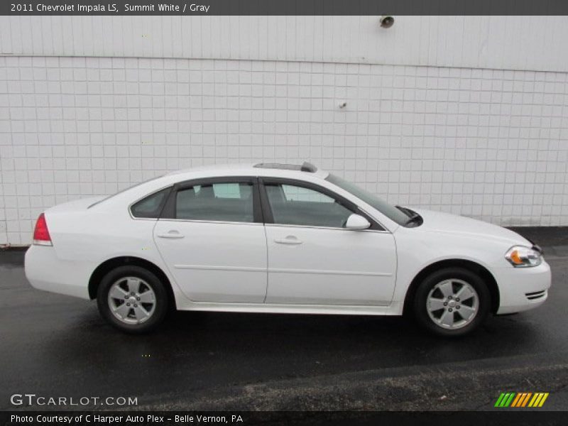 Summit White / Gray 2011 Chevrolet Impala LS
