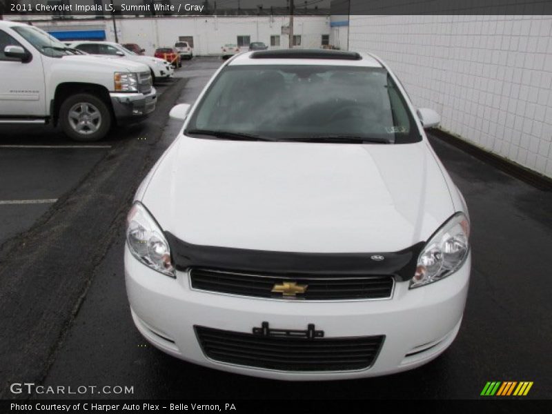 Summit White / Gray 2011 Chevrolet Impala LS