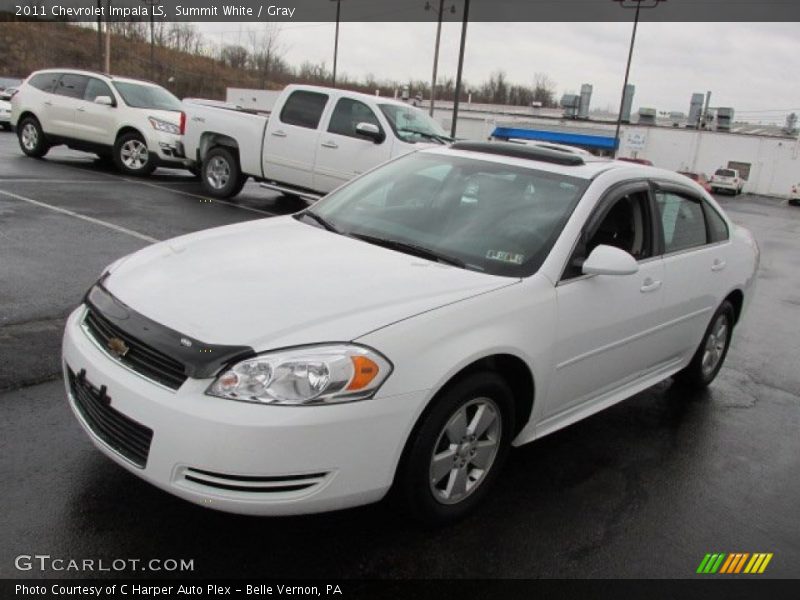 Summit White / Gray 2011 Chevrolet Impala LS