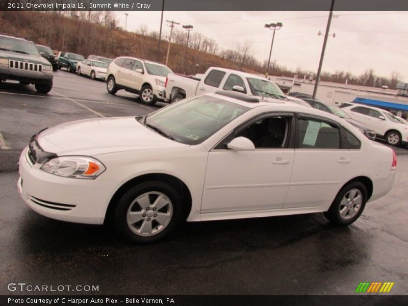 Summit White / Gray 2011 Chevrolet Impala LS