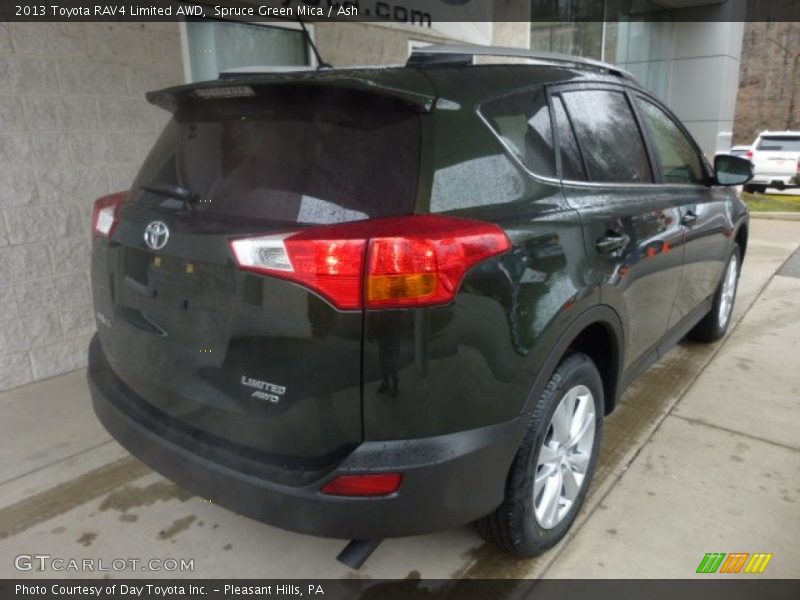 Spruce Green Mica / Ash 2013 Toyota RAV4 Limited AWD